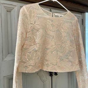 Beautiful Delicate Sequin Crop Top